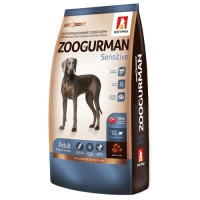 Корм Zoogurman Sensitive Ягненок с рисом для собак средних и крупных пород 12кг