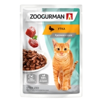 Пауч Zoogurman для кошек Утка 85г 30шт