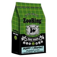 Корм ZooRing Puppy Starter для щенков (Паппи Стартер) Индейка и рис 10кг с пробиотиками
