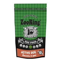 Корм ZooRing для собак Active Dog (Актив Дог) Лосось и рис 2кг