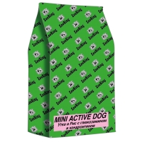 Корм ZooRing для собак Mini Activ Dog (Мини Актив Дог) Утка и рис 20кг c хондроитином и глюкозамином
