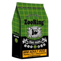 Корм ZooRing для собак Mini Adult Dog (Мини Эдалт Дог) Индейка и рис 10кг с хондроитином и глюкозамином