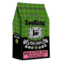 Корм ZooRing для собак Mini Active Dog (Мини Актив Дог) Мясо молодых бычков и рис (без пшеницы) 10кг