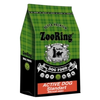 Корм ZooRing для собак Active Dog Standart (Актив Дог Стандарт) Мясной Микс (Говядина и птица) 10кг ведущих активный образ жизни