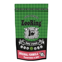 Корм ZooRing для собак Original Formula Телятина рис 2кг антиаллергенная формула для собак со светлой шерстью