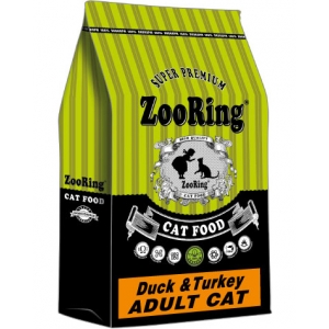 Корм ZooRing Adult Cat Утка и Индейка 10кг