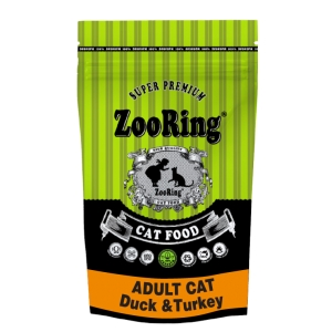 Корм ZooRing для кошек Adult Cat Duck Turkey (Эдалт Кэт Утка и Индейка) 1,5кг