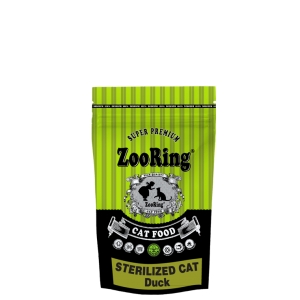 Корм ZooRing Sterilized Cat Утка 350г