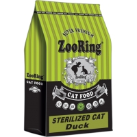 Корм ZooRing Sterilized Cat Duck (Стерилайз Кэт Утка) 10кг
