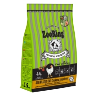 Корм ZooRing Sterilized Cat Цыпленок с брусникой 1,5кг